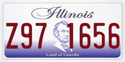 IL license plate Z971656