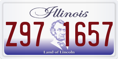 IL license plate Z971657