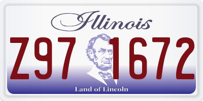 IL license plate Z971672