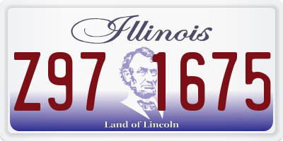 IL license plate Z971675