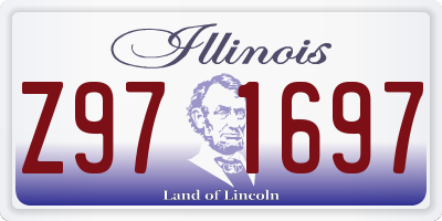 IL license plate Z971697