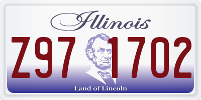 IL license plate Z971702