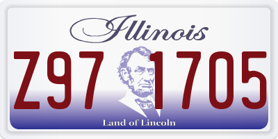 IL license plate Z971705