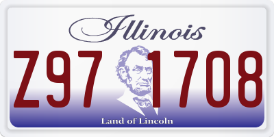 IL license plate Z971708