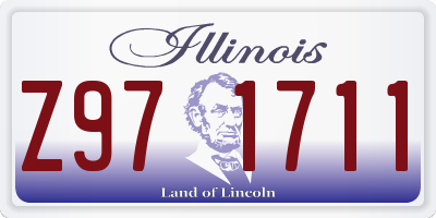 IL license plate Z971711