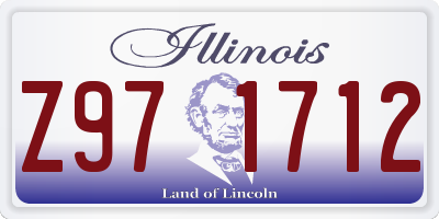 IL license plate Z971712