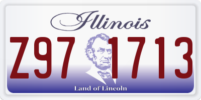 IL license plate Z971713