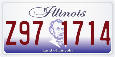 IL license plate Z971714