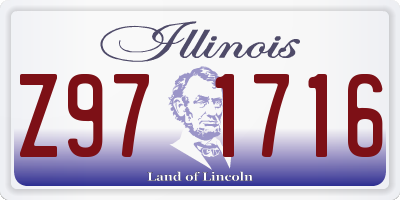 IL license plate Z971716