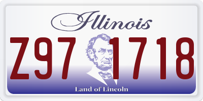 IL license plate Z971718