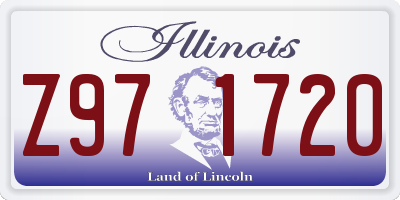 IL license plate Z971720