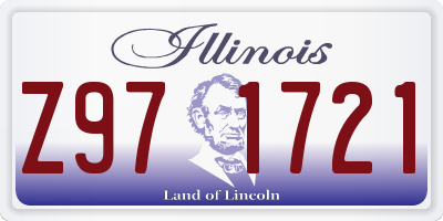 IL license plate Z971721