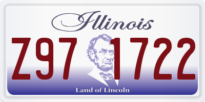 IL license plate Z971722