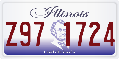 IL license plate Z971724