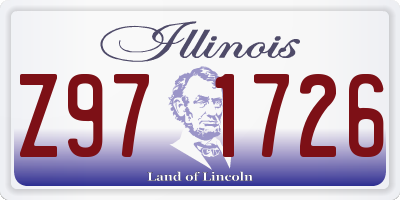 IL license plate Z971726