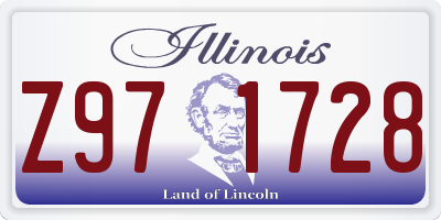 IL license plate Z971728
