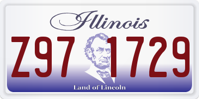 IL license plate Z971729