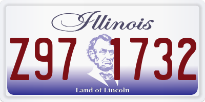 IL license plate Z971732