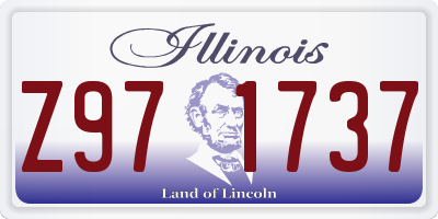 IL license plate Z971737