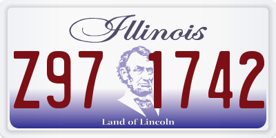 IL license plate Z971742