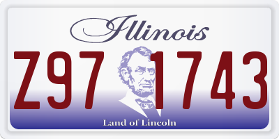 IL license plate Z971743