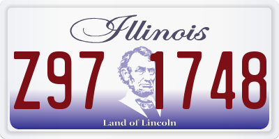 IL license plate Z971748