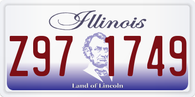 IL license plate Z971749