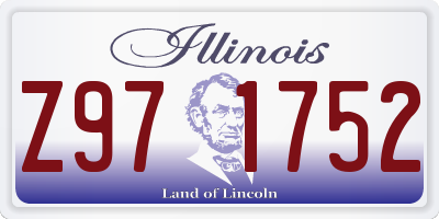 IL license plate Z971752