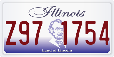 IL license plate Z971754