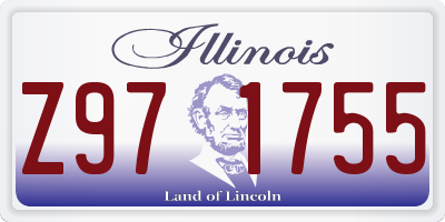 IL license plate Z971755
