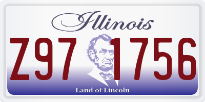 IL license plate Z971756