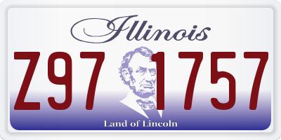 IL license plate Z971757