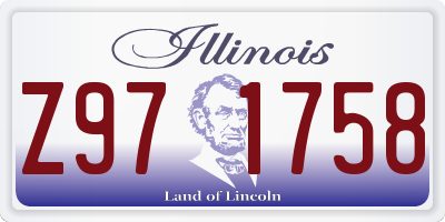IL license plate Z971758