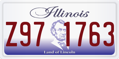 IL license plate Z971763