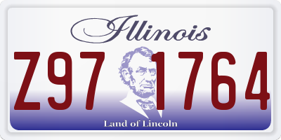 IL license plate Z971764