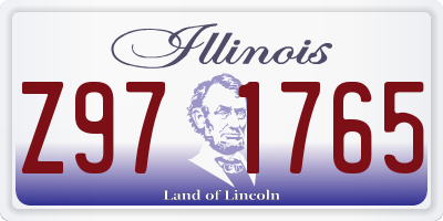 IL license plate Z971765