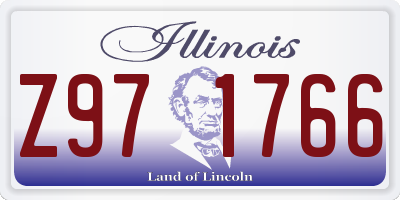IL license plate Z971766