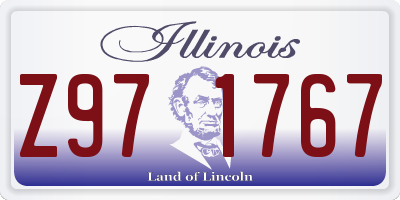 IL license plate Z971767
