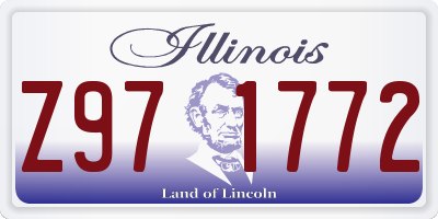 IL license plate Z971772