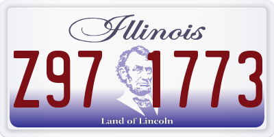 IL license plate Z971773
