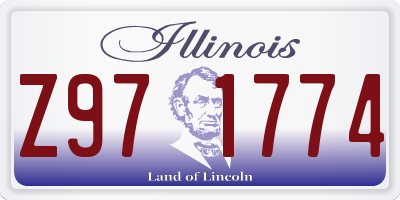 IL license plate Z971774