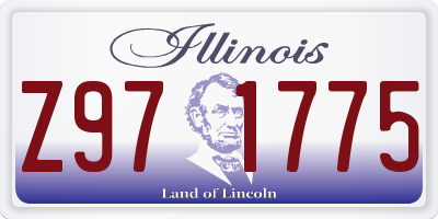 IL license plate Z971775