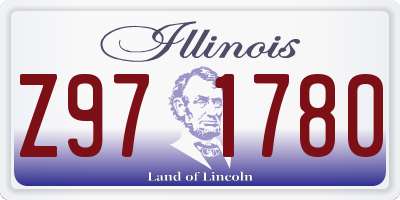 IL license plate Z971780