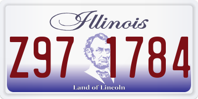 IL license plate Z971784