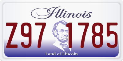 IL license plate Z971785
