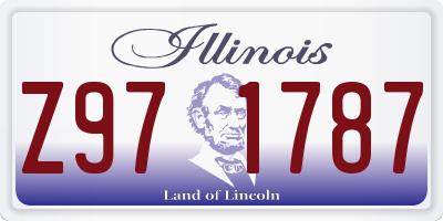IL license plate Z971787