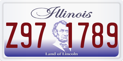 IL license plate Z971789