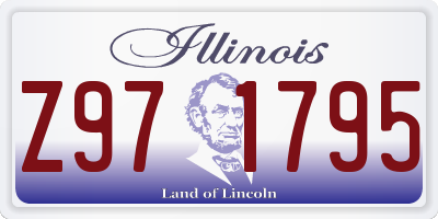 IL license plate Z971795
