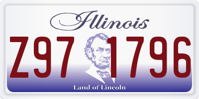 IL license plate Z971796