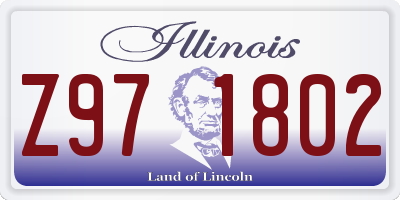 IL license plate Z971802